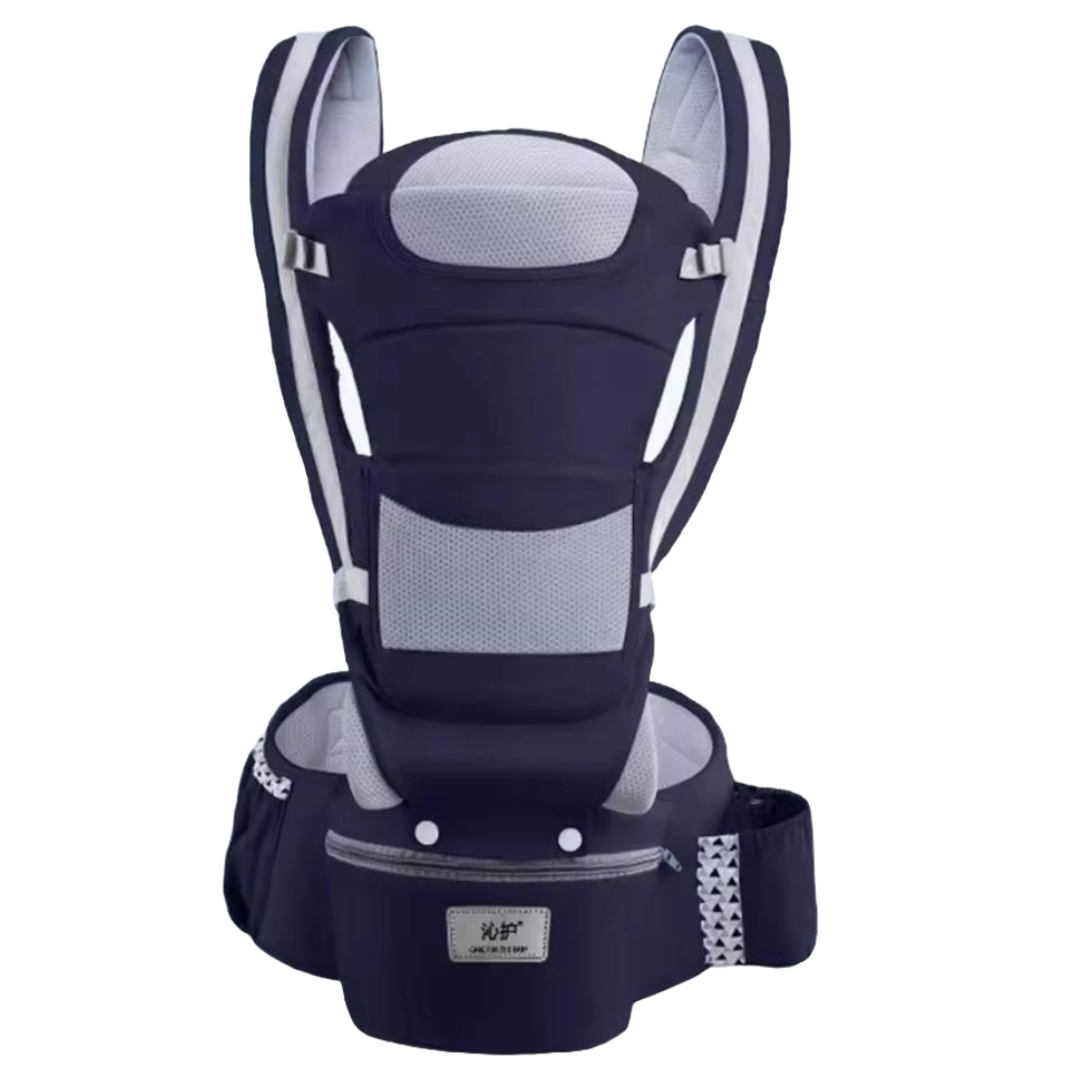 Canguro - Portabebés ergonómico y confort con asiento y 9 posiciones en 1