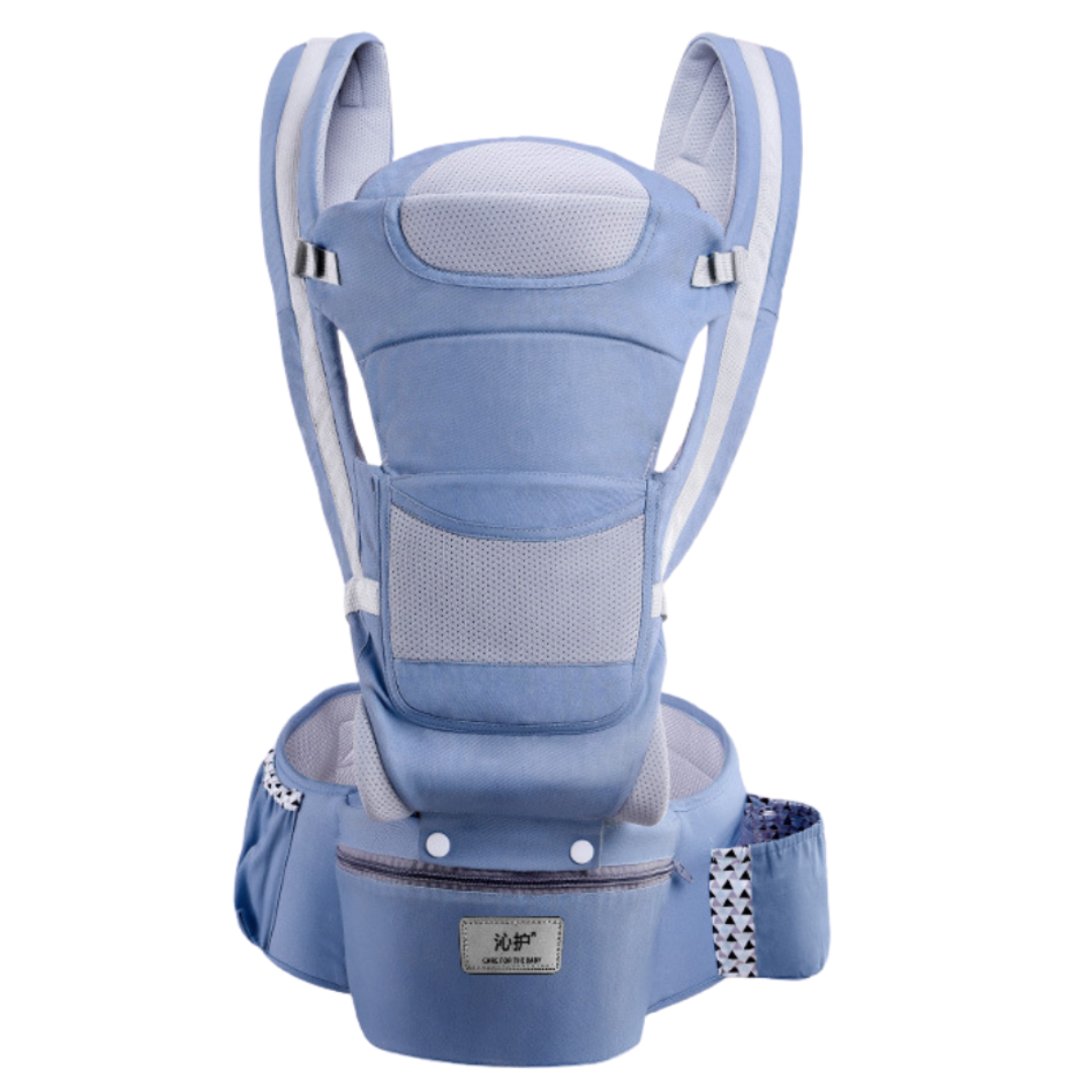 Canguro - Portabebés ergonómico y confort con asiento y 9 posiciones en 1