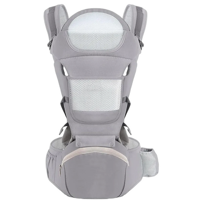 Canguro - Portabebés ergonómico y confort con asiento y 9 posiciones en 1